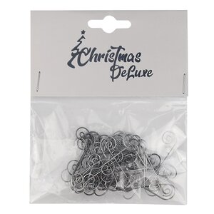 Крючки для елочных игрушек Vortice 4 см, 50 шт, серебряные Christmas Deluxe фото 2