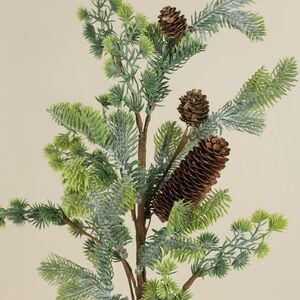 Хвойная ветка с шишками Ганна 60 см, ЛИТАЯ 100% TreeDeLuxe (ТриДеЛюкс) фото 2