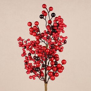 Декоративная ветка с ягодами Моник 55 см Christmas Deluxe фото 1