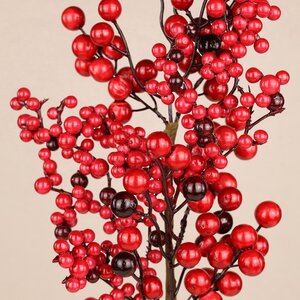 Декоративная ветка с ягодами Моник 55 см Christmas Deluxe фото 2