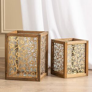 Набор подсвечников-фонарей Camomile Flores 27-33 см, 2 шт Kaemingk фото 3