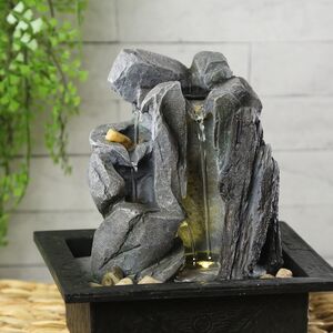 Настольный фонтан Корфос 24 см с LED подсветкой Kaemingk фото 2