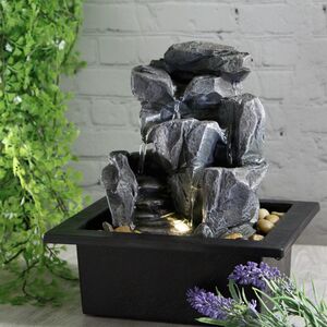 Настольный фонтан Коринф 24 см с LED подсветкой Kaemingk фото 3