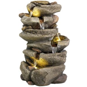 Декоративный фонтан Уотерфорд 51 см с LED подсветкой Winter Deco фото 4