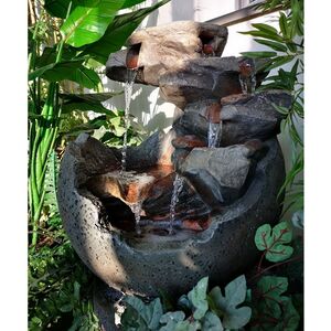 Декоративный фонтан Рейнфолл 60 см с LED подсветкой Winter Deco фото 6