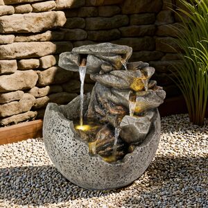 Декоративный фонтан Рейнфолл 60 см с LED подсветкой Winter Deco фото 3