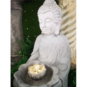 Декоративный фонтан Цветок Лотоса 71 см с LED подсветкой Kaemingk фото 3