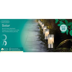 Набор садовых фонарей на солнечной батарее Solar Barlou 14*6 см, 10 шт, IP44 Kaemingk фото 5
