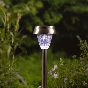 Набор садовых фонарей на солнечной батарее Solar Una 24 см, 4 шт, c холодными белыми LED, IP44