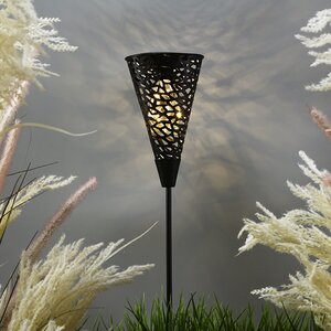 Садовый фонарь на солнечной батарее Solar Mirra Black 93 см, IP44 Kaemingk фото 1