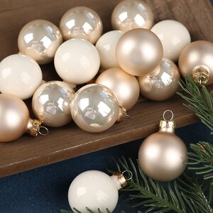 Коллекция стеклянных елочных шаров Благородный Жемчуг 3.5 см, 16 шт Winter Deco фото 2