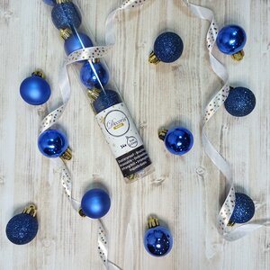 Набор пластиковых шаров Блеск 3 см синий королевский, 14 шт Kaemingk/Winter Deco фото 1
