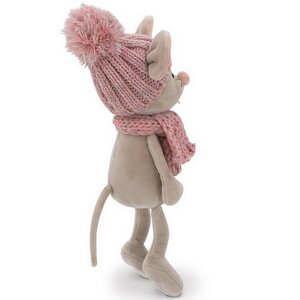 Мягкая игрушка Мышка Мася 20 см в розовом шарфе и шапочке Orange Toys фото 4