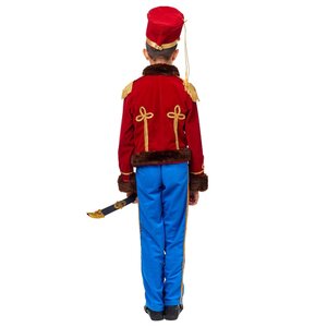 Карнавальный костюм Гусарский офицер, рост 146 см Батик фото 2