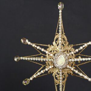Верхушка на ёлку Звезда Лапландии 34 см, золотая Goodwill фото 2