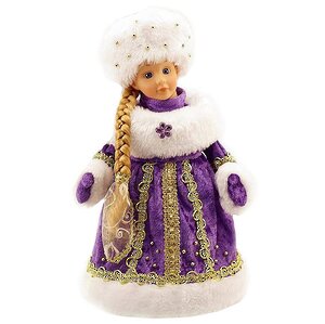 Игрушка музыкальная Снегурочка в фиолетовом кафтане 30 см Новогодняя Сказка фото 1