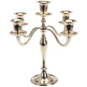 Подсвечник Канделябр Классика на 5 свечей, 25 см, золото Koopman фото 2