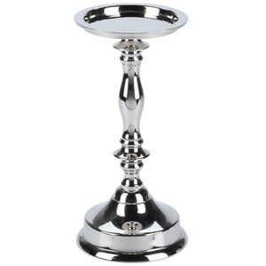 Металлический подсвечник для 1 свечи Марэль 22 см серебряный Koopman фото 5