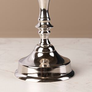 Металлический подсвечник для 1 свечи Марэль 22 см серебряный Koopman фото 4