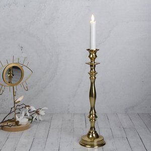 Металлический подсвечник для 1 свечи Марэль 37 см золотой Koopman фото 1