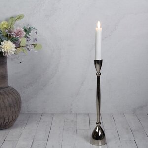 Декоративный подсвечник для 1 свечи Асемира 30 см серебряный