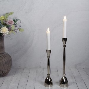 Декоративный подсвечник для 1 свечи Асемира 23 см серебряный Koopman фото 2