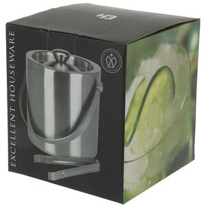 Ведерко для льда с крышкой и щипцами, 15*16 см Koopman фото 5