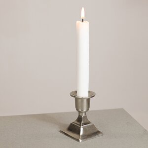 Декоративный подсвечник для 1 свечи Дориус 8 см серебряный Koopman фото 2