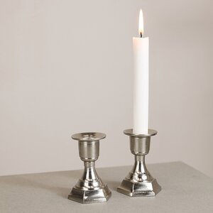 Декоративный подсвечник для 1 свечи Деимус 8 см серебряный Koopman фото 2