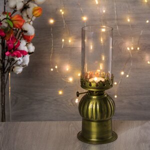 Подсвечник для греющей свечи Керосиновая Лампа 29 см, стекло Koopman фото 1