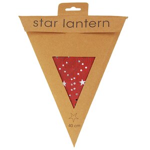 Объемная звезда из бумаги Изысканная 40*17 см красные узоры Koopman фото 2