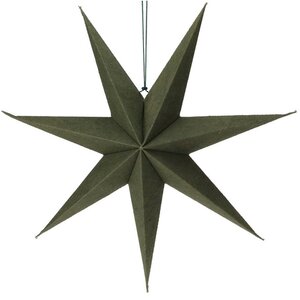Подвесная звезда из бумаги Longastra 75 см зеленая Koopman фото 1