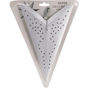 Подвесная звезда из бумаги Инес 45 см серебристая Koopman фото 2