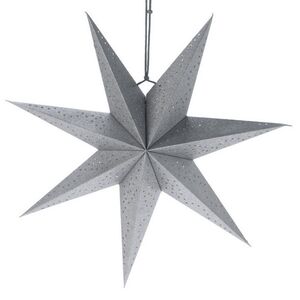 Подвесная звезда из бумаги Инес 45 см серебристая Koopman фото 1