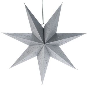 Подвесная звезда из бумаги Инес 60 см серебристая Koopman фото 1