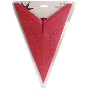 Подвесная звезда из бумаги Инес 60 см красная Koopman фото 2