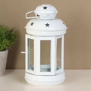 Подсвечник фонарь Severo 20 см белый Koopman фото 2