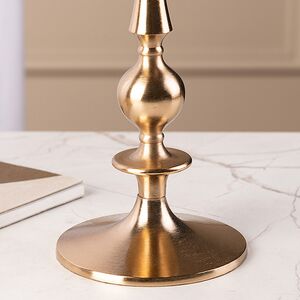 Металлический подсвечник для одной свечи Jenna 27 см золотой Koopman фото 4