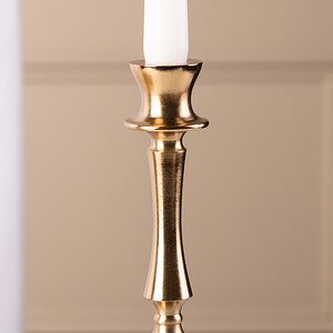 Металлический подсвечник для одной свечи Jenna 27 см золотой Koopman фото 2