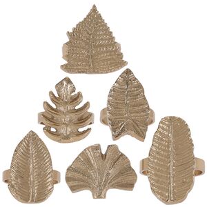 Набор колец для салфеток Тропикана Gold 6 шт Koopman фото 6