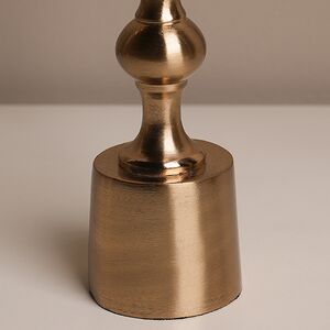 Металлический подсвечник на 1 свечу Montone 16 см золотой Koopman фото 8