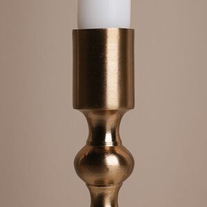 Металлический подсвечник на 1 свечу Montone 23 см золотой Koopman фото 7