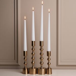 Металлический подсвечник на 1 свечу Montone 23 см золотой Koopman фото 10