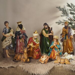 Вертеп с фигурками Миг Рождества 12-40 см, 10 статуэток Koopman фото 1