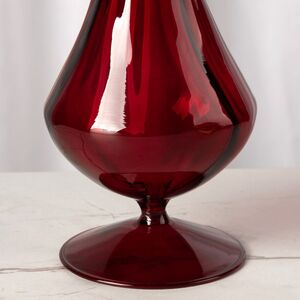 Стеклянная ваза Del Vetro - Belluno 19 см бургунди Koopman фото 2