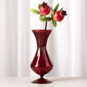 Стеклянная ваза Del Vetro - Belluno 19 см бургунди Koopman фото 4