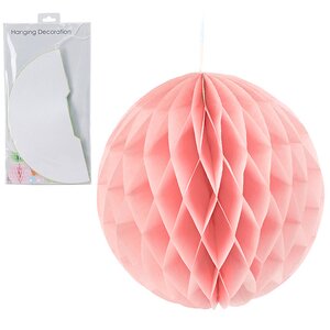 Бумажный шар 25 см розовый Koopman фото 1