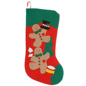 Новогодний носок Веселая Аппликация - Пряничные Человечки 53 см Koopman фото 1