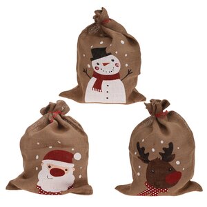 Новогодний мешок для подарков Снеговик 70*50 см Koopman фото 2