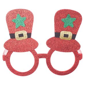 Новогодние очки Стильные Шляпы 16 см красные Koopman фото 2